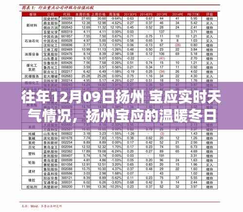 扬州宝应冬日友情故事,12月09日的实时天气与温暖情谊