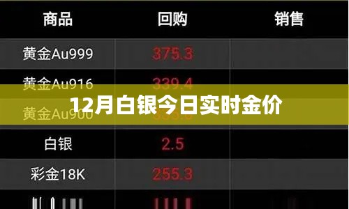 白银今日金价实时行情