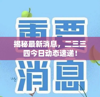 揭秘最新消息,二三三四今日动态速递!
